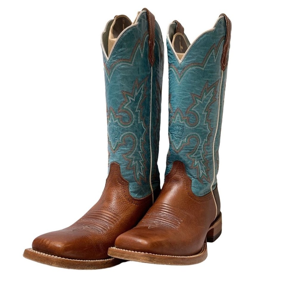 * Ariat Leather Western Boots Turquoise 8